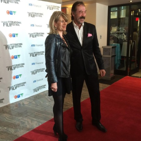 The picture of Shaun Johnston with his wife Sue Johnston at the Film Festival. 